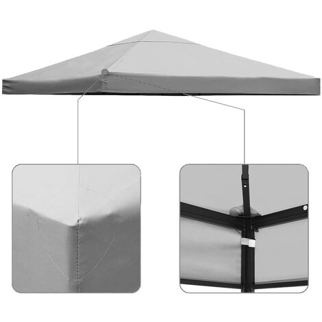 Copertura di Ricambio per Gazebo 3X3 MT Verde FERLIVING