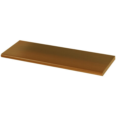 Mensola in Legno con Bordo Stondato FERLIVING - Rovere 60x20x1,8 cm