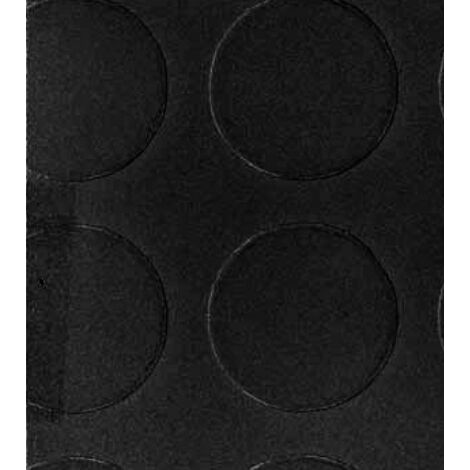 Tappeto in Gomma Bollato 1,3 mm x 100h cm Nero - Vendita al Metro Lineare