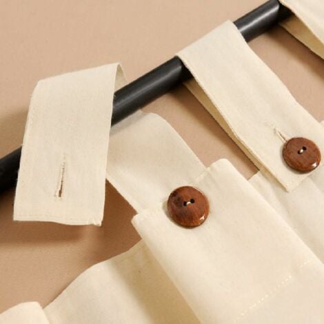 Tende a Bretelle in Cotone per Gazebi - Colore Ecru - FERLIVING 160x270h cm