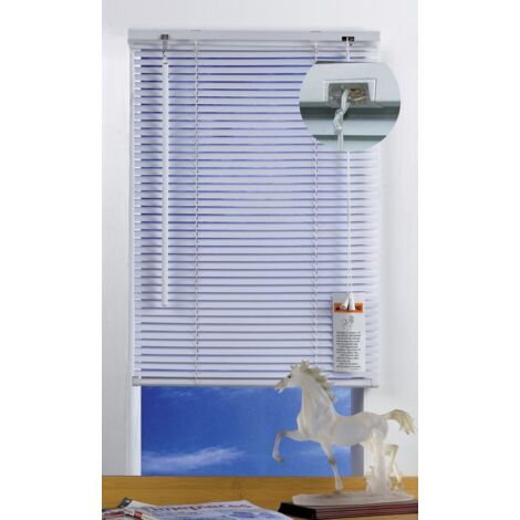 Tende Veneziane Bianche FERLIVING - 100x230h cm - Lamelle Orientabili 16 mm (1/2)