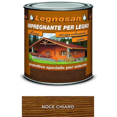 Impregnante all'Acqua per Legno Esterno Legnosan 750 ml VELECA - Noce Chiaro