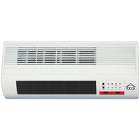 Termoventilatore a Parete 1000-2000W DCG con Telecomando