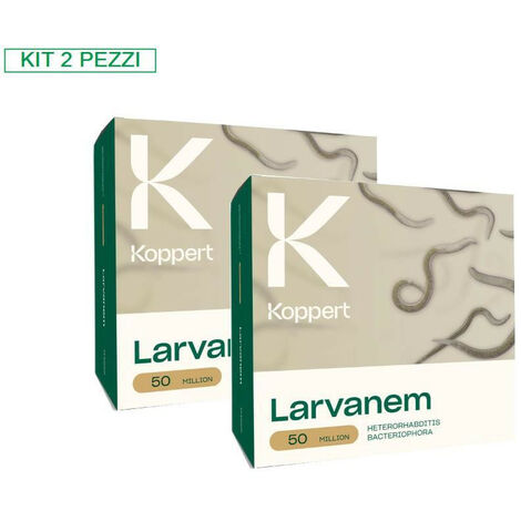 KOPPERT Kit 2 Confezioni Larvanem 50 milioni di nematodi