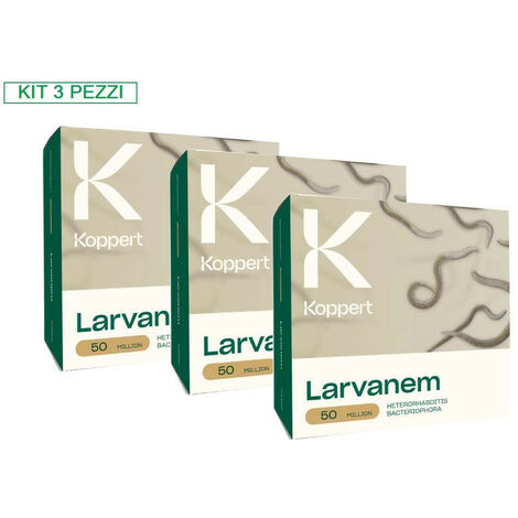 KOPPERT Kit 3 Confezioni Larvanem 50 milioni di nematodi