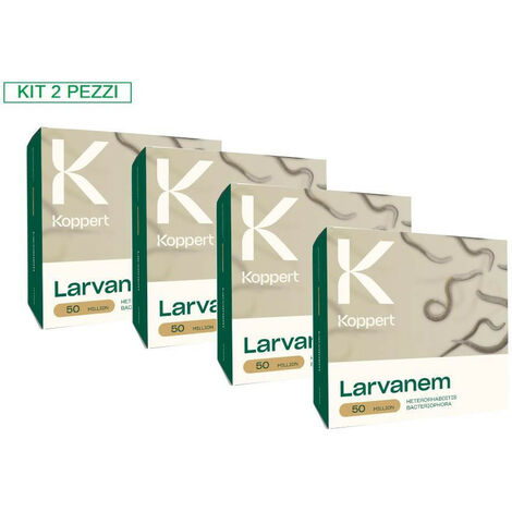 KOPPERT Kit 4 Confezioni Larvanem 50 milioni