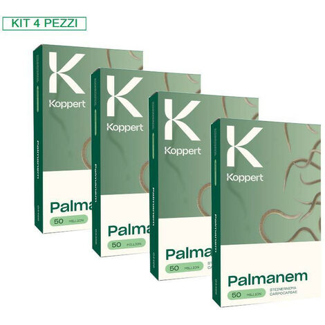 KOPPERT Kit 4 Confezioni Palmanem 50 milioni di nematodi