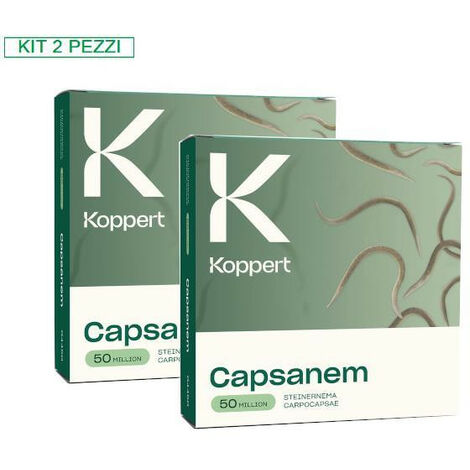 KOPPERT Kit 2 Confezioni Capsanem Koppert 50 milioni di nematodi