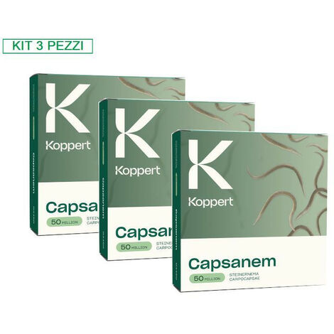 KOPPERT Kit 3 Confezioni Capsanem Koppert 50 milioni di nematodi