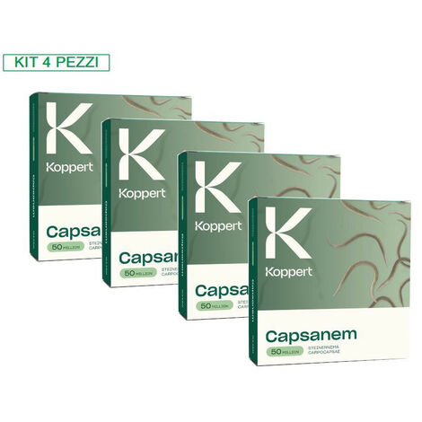 KOPPERT Kit 4 Confezioni Capsanem 50 milioni di nematodi