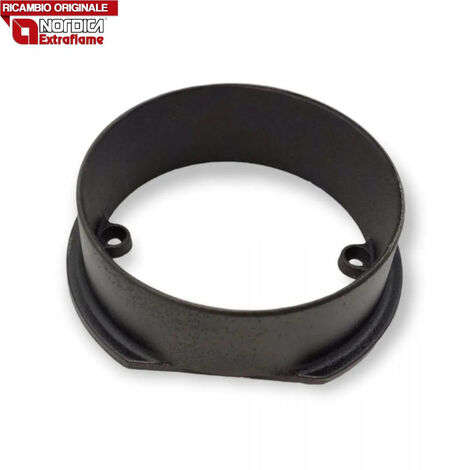 LA NORDICA - 1130301 - Anello fumo ghisa NERO per stufe Ø esterno 150 mm