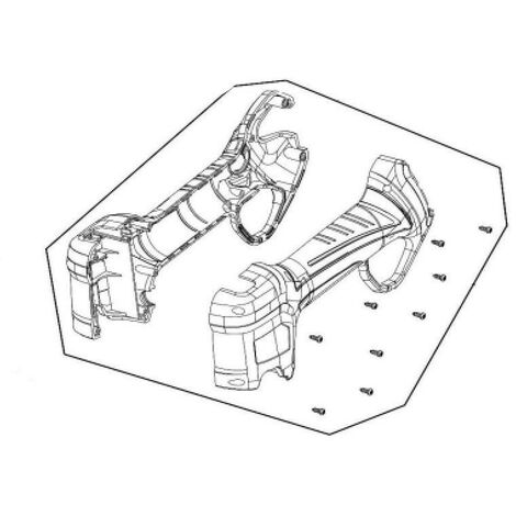 VOLPI - KV360R21K - Ricambio kit scocca/cover per forbice a batteria KV360