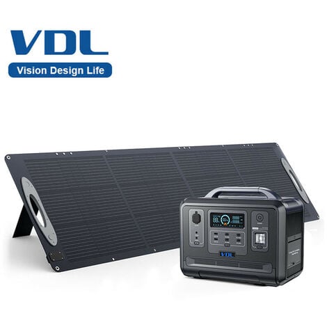 VDL Portable Power Station 960Wh/1200W mit 200W Solar Panel