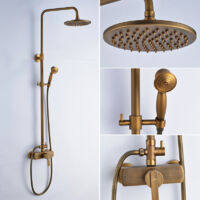 Colonne bain/douche rétro FLORINA or ancien – Le Monde du Bain