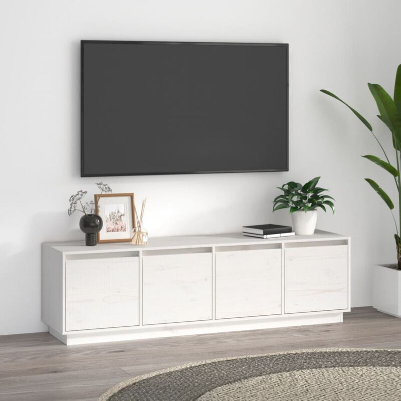 Mobile Porta TV，Mobili TV，Supporto per TV da Soggiorno Nero 150x30x50 cm in  Legno Multistrato NVIW42735 BonneVie