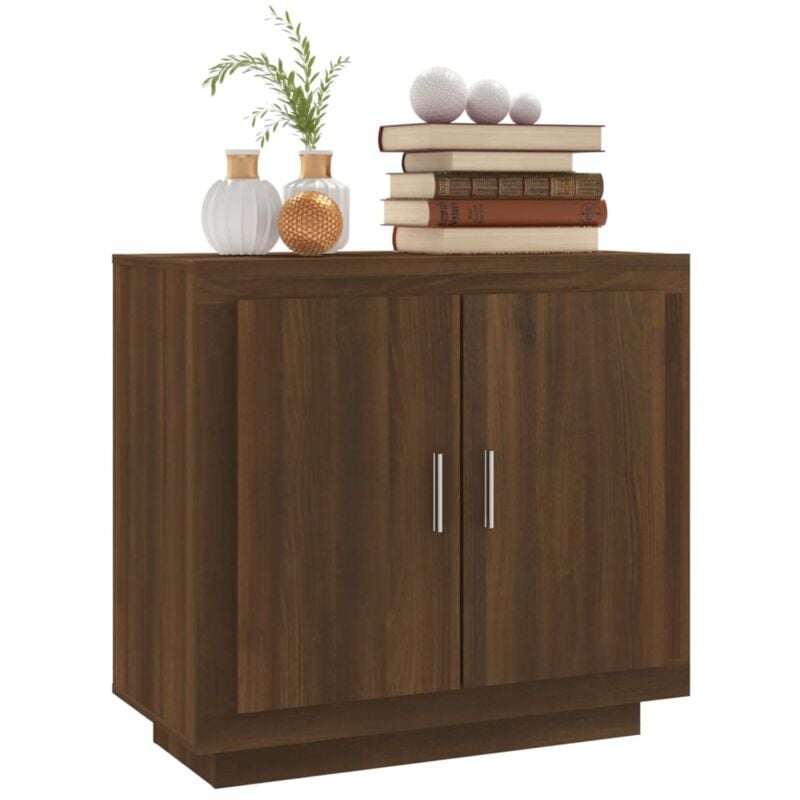 Credenza Moderna，Madia da cucina，Mobile Buffet，Armadio da Cucina Moderna 6  Cassetti Rovere Marrone 50x34x96cm