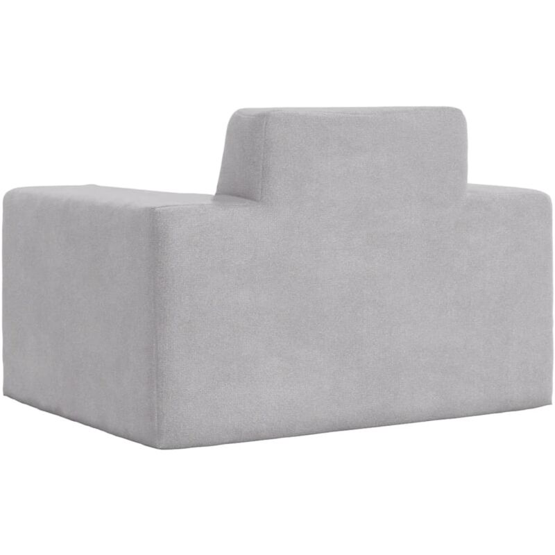 Divano per Bambini - Divano relax Sofa Grigio Chiaro in Morbido Peluche  BV594500 - BonneVie