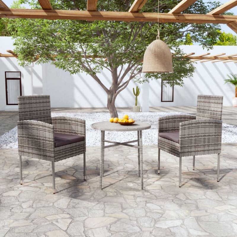 EASYCOMFORT Set Tavolo e Sedie da Giardino ed Esterno in Metallo Verde, Set  da 3 Pezzi Pieghevole e Salvaspazio