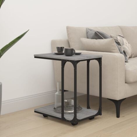 Tavolino Da Salotto Luriso - Tavolino Da Caffè Con Piano Girevole 360°, Design Moderno, Colore Cashmere (70x70x34 Cm)