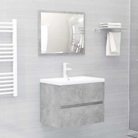 Mobile Sottolavabo Bagno Bianco 60x38.5x45 Cm In Truciolato - Con Cassetto, Facile Da Montare - 7