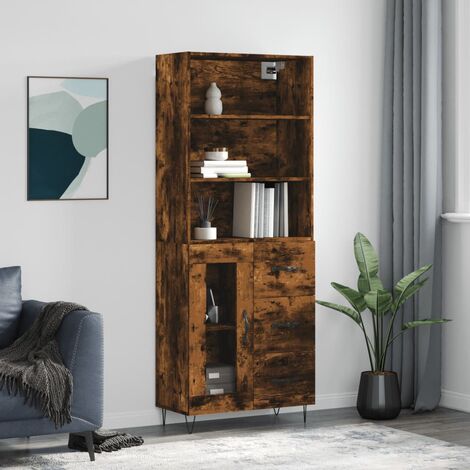 2 Pz Credenze, Armadietto Cucina, Tavolo Da Buffet, Mobiletto Sala Da Pranza Grigio Cemento 40x35x70 Cm In Legno Multistrato Klew78391 Bonnevie 78151658