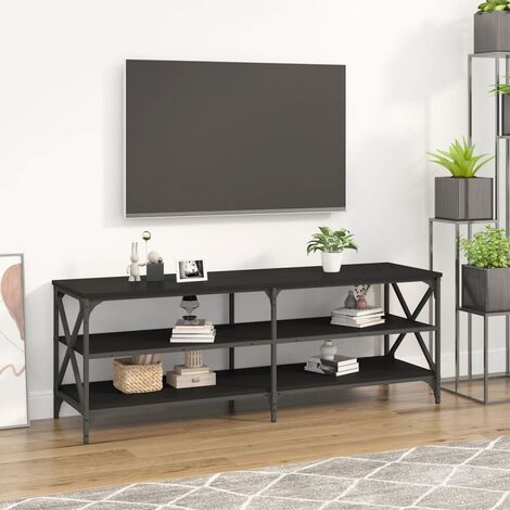 Mobile Porta TV，Mobili TV，Supporto per TV da Soggiorno Nero 140x40x50 cm in  Legno Multistrato