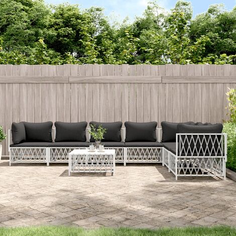 Set Divano Da Giardino 4 Pezzi Con Contenitore - Polyrattan Beige Con Cuscini Lavabili