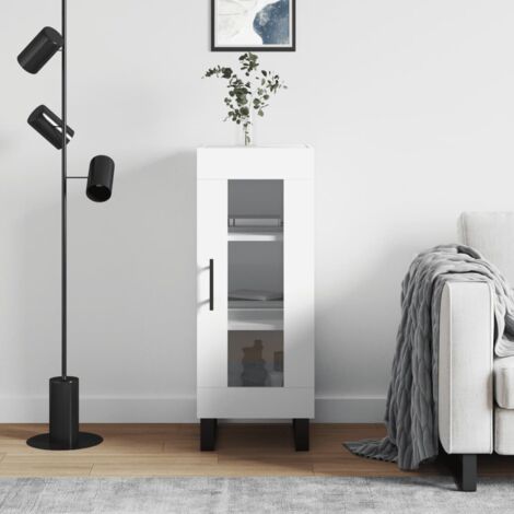 Giantex, credenza per buffet, in legno, consolle con 4 cassetti, credenza a 2 ante, mobili per soggiorno, sala da pranzo, buffet, armadio per cucina