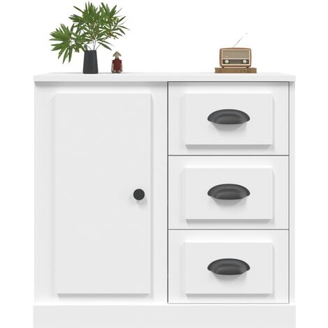 Credenza Moderna，Madia da cucina，Mobile Buffet，Armadio da Cucina Moderna  Bianca 70x35,5x67,5 cm