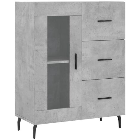 Credenza da cucina Alto Libreria Portaoggetti da Terra a 4 Ante – Vicco