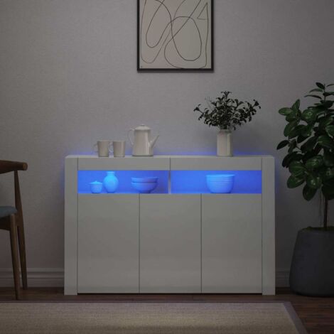 Armadietto da cucina con ripiani regolabili e scaffale per vino, a buffet alto con 4 ante e 2 cassetti, credenza per cucina e soggiorno, armadietto a buffet, 120 x 40 x 188