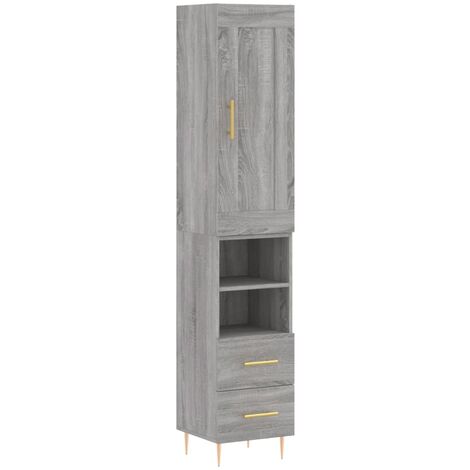 Credenza Alta Soggiorno 69,5x34x180 cm Buffet Alta Dispensa Salvaspazio  Mobile Dispensa Alto Armadio Dispensa Cucina Mobile Alto Cucina Mobile  Portaoggetti Grigio Sonoma : : Casa e cucina