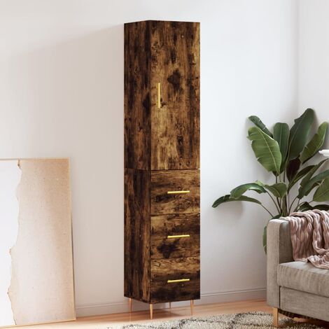 Credenza Moderna VidaXL In Truciolato E Metallo: Mobile Contenitore Con Cassetto E Ripiani Per Corridoio O Soggiorno