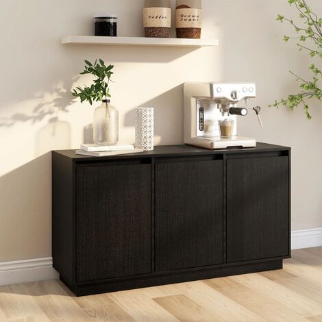 Credenza Moderna,Madia da cucina,Mobile Buffet,Armadio da Cucina Grigia 111x34x60 cm in Legno Massello