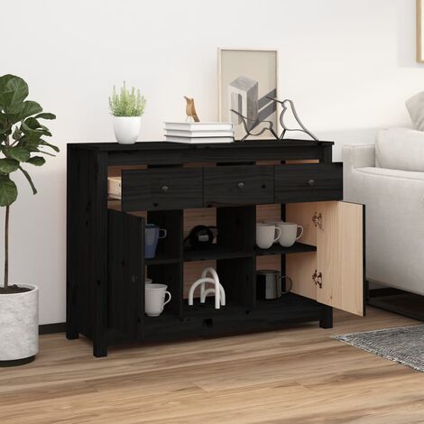 Costway Credenza buffet da cucina a 4 porte 5 gambe, Armadio di