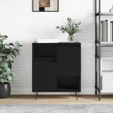 Armadio da cucina alto credenza in vetro nero armadio dispensa per