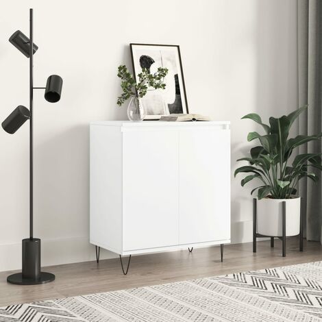 Credenza Moderna,Madia da cucina,Mobile Buffet,Armadio da Cucina Moderna Bianca 60x35x70 cm in Legno
