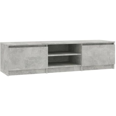 Mobile TV, Armadietti a per TV Grigio Cemento 140x40x35,5 cm in Truciolato vidaXL