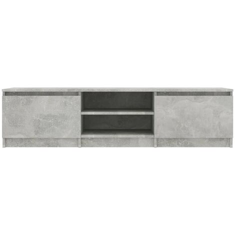 Mobile TV, Armadietti a per TV Grigio Cemento 140x40x35,5 cm in Truciolato vidaXL