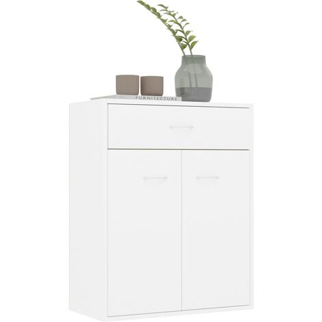 Credenza, Madia per salotto Moderna Bianca 60x30x75 cm in Truciolato vidaXL