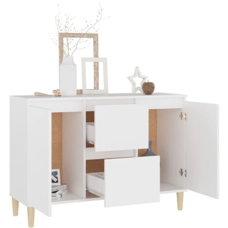 Credenza, Madia per salotto Moderna Bianca 103, 5x35x70 cm in Truciolato vidaXL