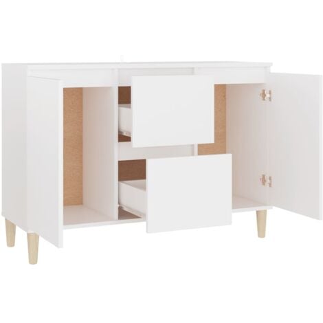 Credenza, Madia per salotto Moderna Bianca 103, 5x35x70 cm in Truciolato vidaXL
