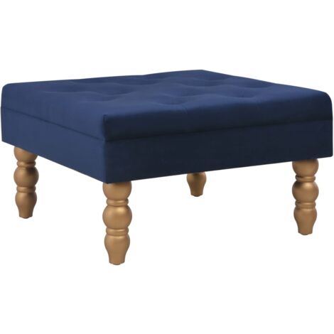 Sgabello Blu Marino 60x60x36 cm in Velluto vidaXL 51628