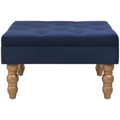 Sgabello Blu Marino 60x60x36 cm in Velluto vidaXL 51628