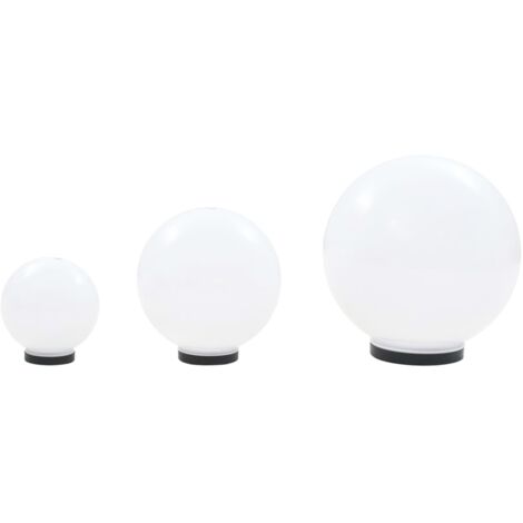 Set Lampade a LED Sferiche 3 pz in PMMA 20/30/40cm vidaXL 72957