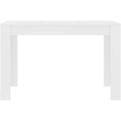 Tavolo da Pranzo Bianco 120x60x76 cm in Legno Multistrato vidaXL 865249