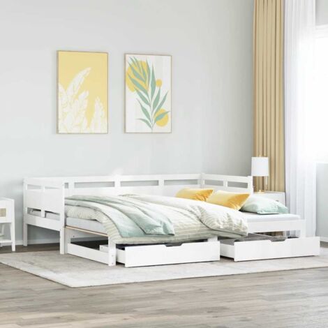 Dormeuse senza Materasso Nero 90x200 cm in Acciaio