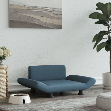 Divano Per Cani E Gatti - 81x43x31 Cm In Peluche E Similpelle Grigio - Lettino Comfortevole Con Gambe Antiscivolo - Foto 3