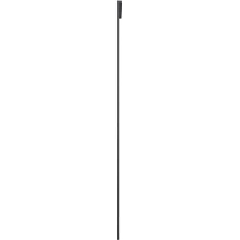 Porta Scorrevole，Porta a scorrimento，Porta singola Nera 76x205 cm in Vetro ESG e Alluminio XZZ272365 BonneVie