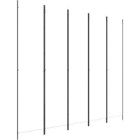 Paravento Pieghevole Su Rotelle - Divisorio 5 Pannelli 284x181cm Per Casa E Ufficio